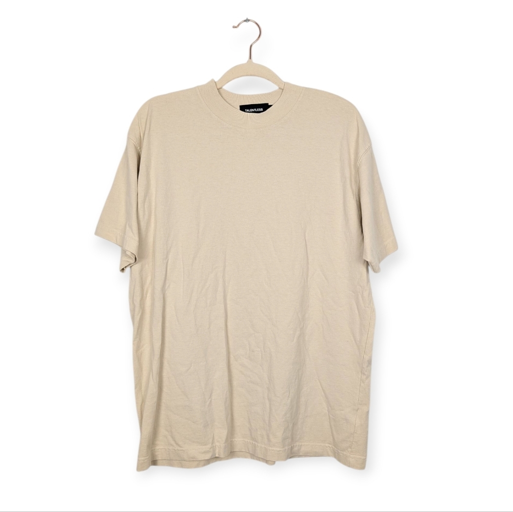 Talentless Khaki Men's Premium 100% Cotton Tee Size S